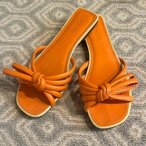 Schutz orange sandals SZ 7.5 women’s worn once